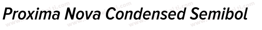 Proxima Nova Condensed Semibold字体转换